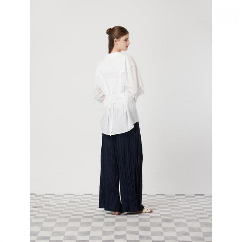 Cc Collect Belted Stripe Oversized Shirt C252msc059