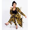 Женский весенне-летний спортивный костюм, модный сексуальный длинный рукав, национальный принт, тренчкот, обтягивающие леггинсы, комплекты из 2 предметов, костюмы, наряды