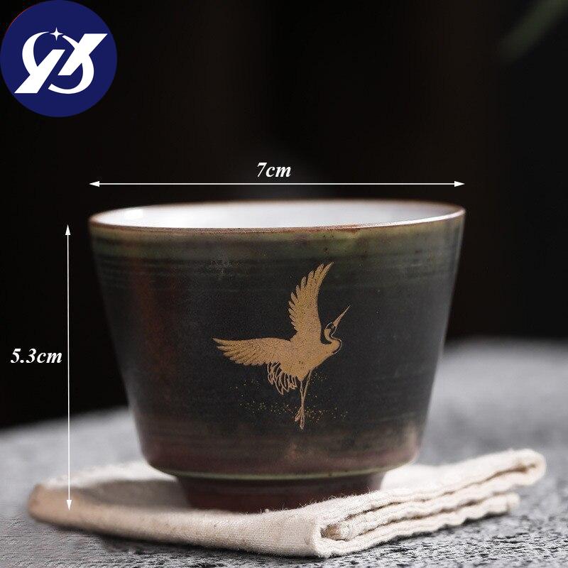 Ручная работа в печи для грубой керамики, смена мастер-чайной чашки, керамическая ручная роспись, кран, чайные чашки, чайный сервиз, посуда для напитков