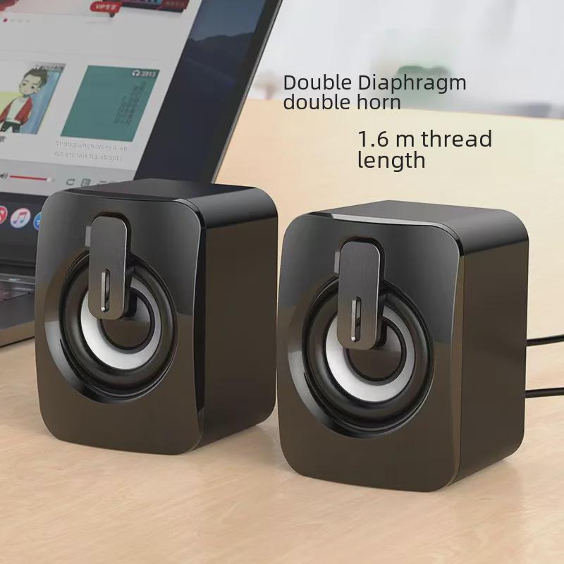 «Компактный настольный сабвуфер USB Bluetooth для компьютера, аудиосистемы и ноутбука»