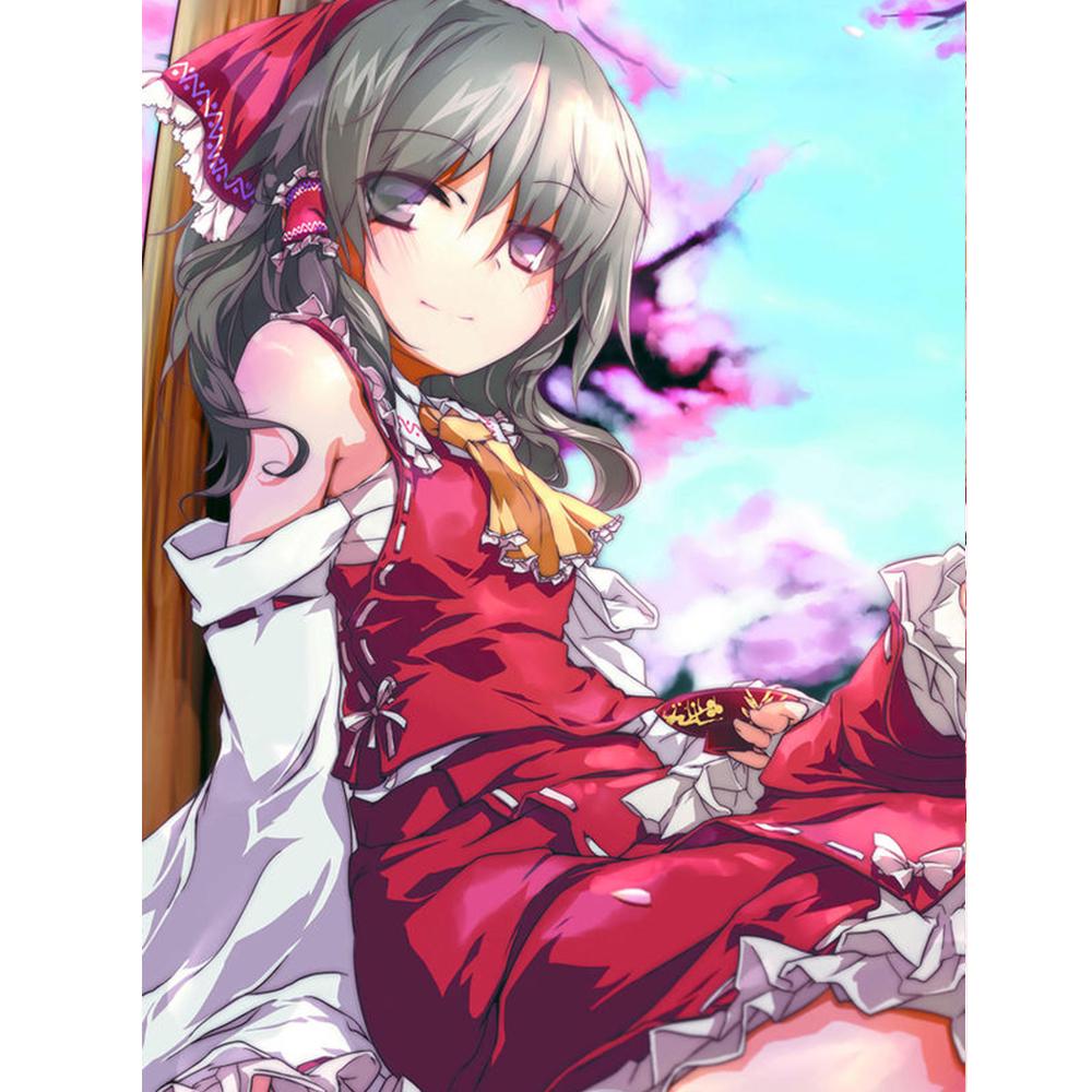 Полный круглый 5D DIY алмазная живопись аниме кошка девушка 3d узор для вышивки Фэнтези эльф принцесса вышивка крестиком мозаичная наклейка