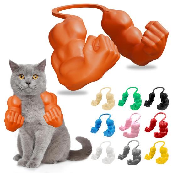 Cat Muscle Arm Costume 3D Printed Cat Neck Arm with Muscle Funny Cat Neck