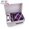 Cozy Up Ties for Men Set with Pocket Square Cufflink and Tie Clip | Necktie Handkerchief In Gift Box for Wedding