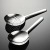 304 Stainless Steel Short Handle Bean Flower Spoon Heavy Oval Spoon Type Housewarming Kitchen Rice Spoon Colander Common Spoon