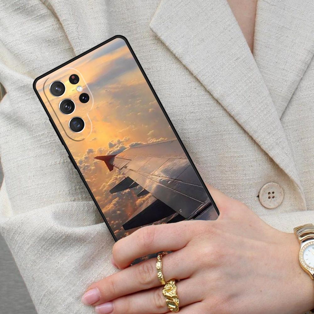 Чехол для телефона с изображением самолета для Samsung Galaxy S26 Ultra S25 S24 S23 S22 S21 S20 Note10