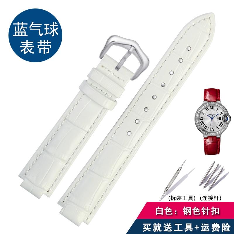 Для мужских часов Cartier из натуральной кожи с женской часовой цепочкой, синяя пряжка-балон, выпуклая коровья кожаная мужская часовая цепочка