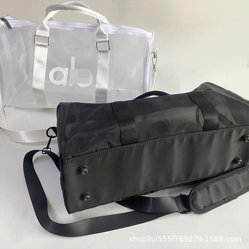 Clear Tote Bag for Women - Ultra Lightweight Mesh Gym Bag, Large Capacity Nylon Handbag, Fashionable Transparent Shoulder Tote