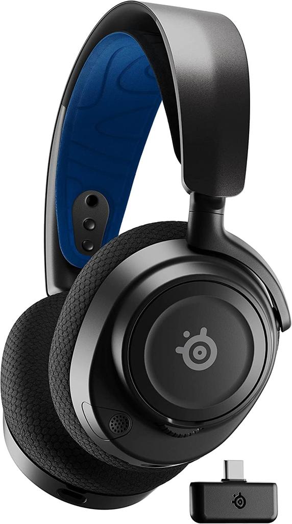 SteelSeries Wireless Gaming Voice Chat Simultaneously Connect Games and Arctis Nova Wireless Compatible with Switch PC PS5 AI Noise Spatial 61559