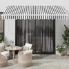 VidaXL Manual Retractable Awning Anthracite and White 350x250 Cm, Awning, Door Awning, Garden Awning, Blind, Awning of 3216036