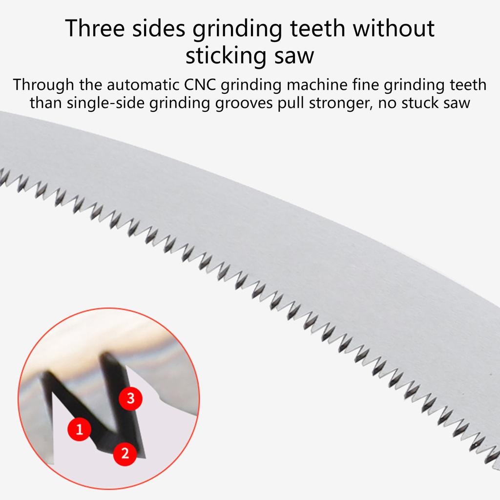 Hand Saw 20Inch Bending Pull Saw Woodworking Tool Garden Wall Panel Saw Fine Tooth Pruning Hand Saw