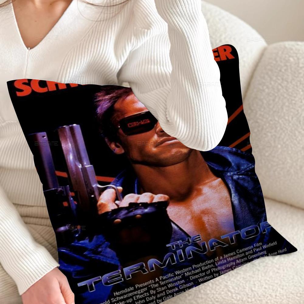 Classic Movie The Terminator Decorative Room Aesthetics Pillow Case Home Decor Bedroom Sofa Bed Couch Pillow Cover 45X45