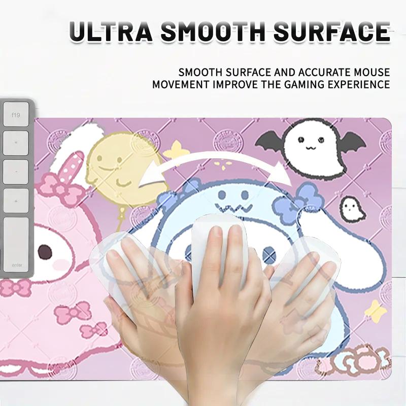 1Pc Ghostly Friends Halloween Gaming Mouse Pad Keyboard Desk Mat Non-slip Rubber Lock Edge Waterproof Computer Mousepad for Office Home Decor K1764