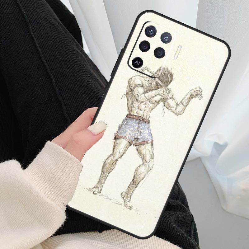 Кейс для боя Муай Тай Кикбоксинг Для Oppo A96 A76 A16 A60 A98 A58 A78 A18 A38 A80 A40 A77 A57 A17 A74 A54 A94 A15 A5 Pro