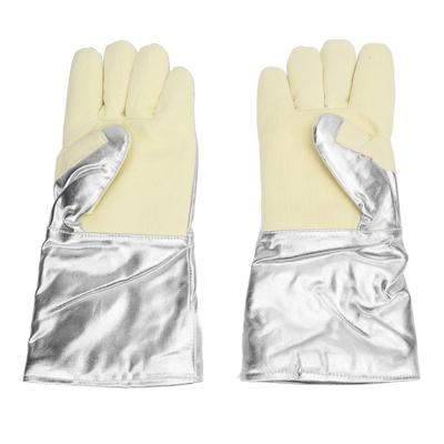 Перчатки термостойкие 500℃ противоожоговые износостойкие перчатки с усиленным большим пальцем для сталелитейных заводов Fo