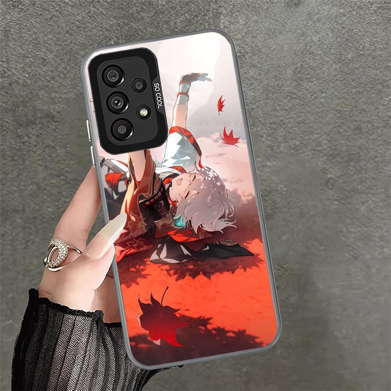 Мягкий чехол для телефона Genshin Impact Каэха для Samsung A17 A16 A15 A14 A13 A57 A56 A55 A54 A53 A37 A36 A35 A34 A33 A26 A25 A24 A23 A5