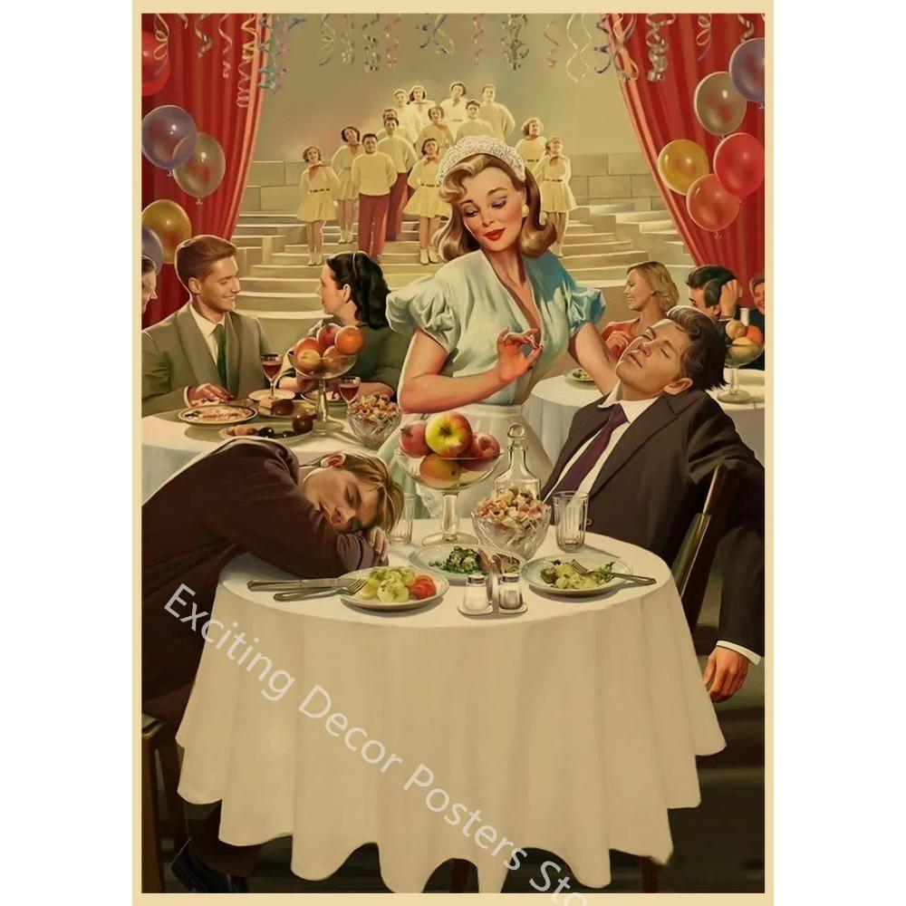 Бывший Советский Союз Сталин СССР CCCP Pin Up Girls Пропагандистские плакаты Главная Комната Бар Украшения Настенная Наклейка Искусство Живопись