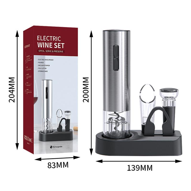 Перезаряжаемый электрический штопор открывалка для вина вакуумная пробка нож для фольги наливатель для вина открывалка для бутылок умный домашний бар винный набор