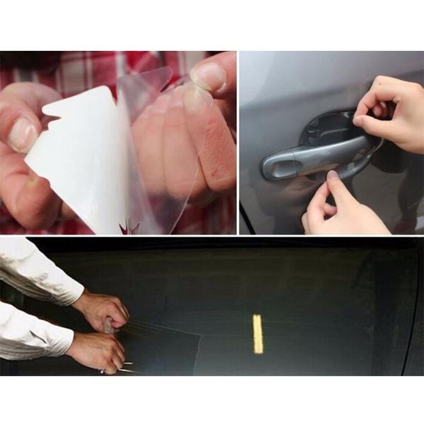 10см*3м Прозрачная виниловая наклейка для автомобиля DIY Оберточная пленка Рулон Пленка Стикер ADM