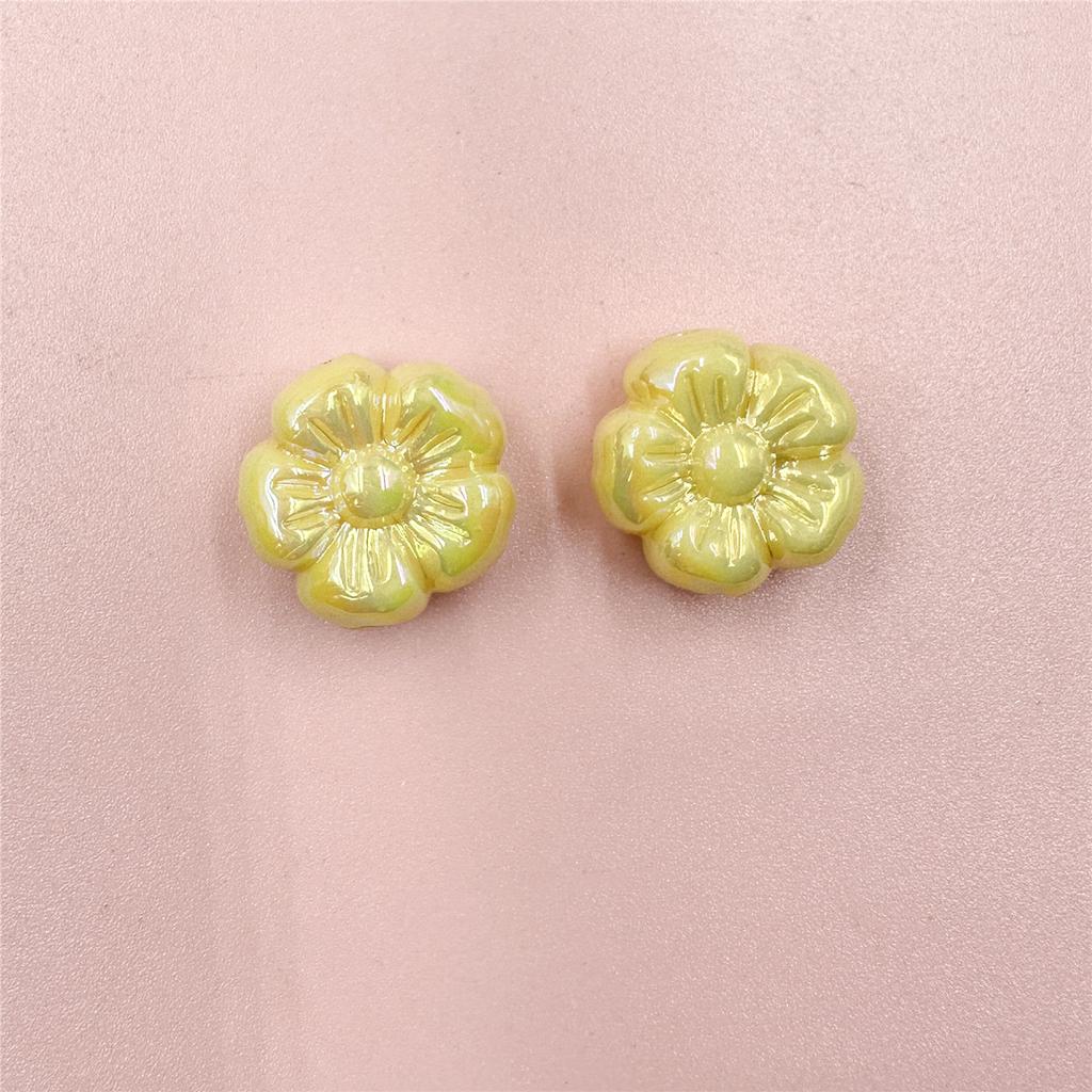 Цвет сливы УФ-покрытие DIY ювелирные аксессуары 5 шт. бисерные материалы ювелирные изделия акрил для браслета серьги изготовление бусины 19,5 мм бусины