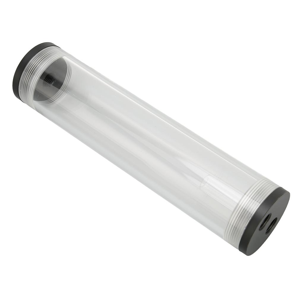 Water Cooling Tank 50mm Diameter G1 4 Thread Acrylic CPU Water Cooler Kits with L Shaped Buckle Screws for PC Computer