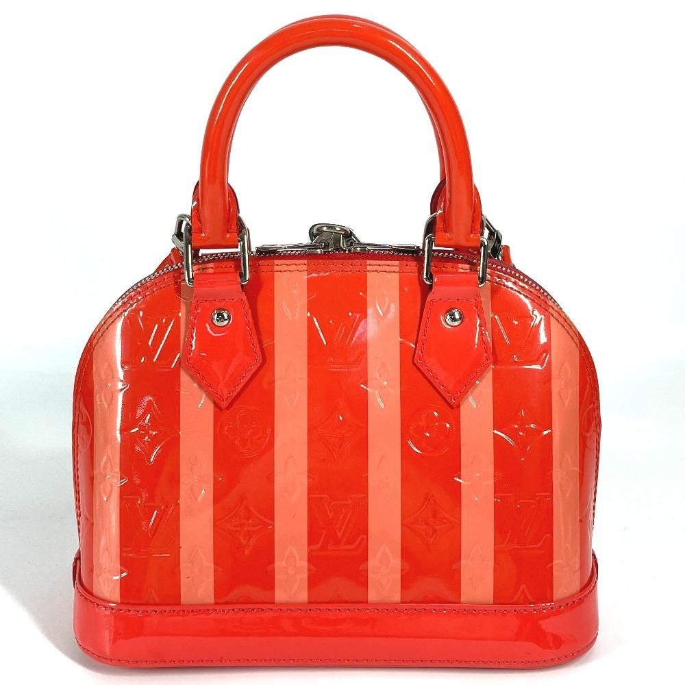Louis Vuitton M90968  MonogramVernis Rayures Alma BB 2WAY Shoulder Hand Bag