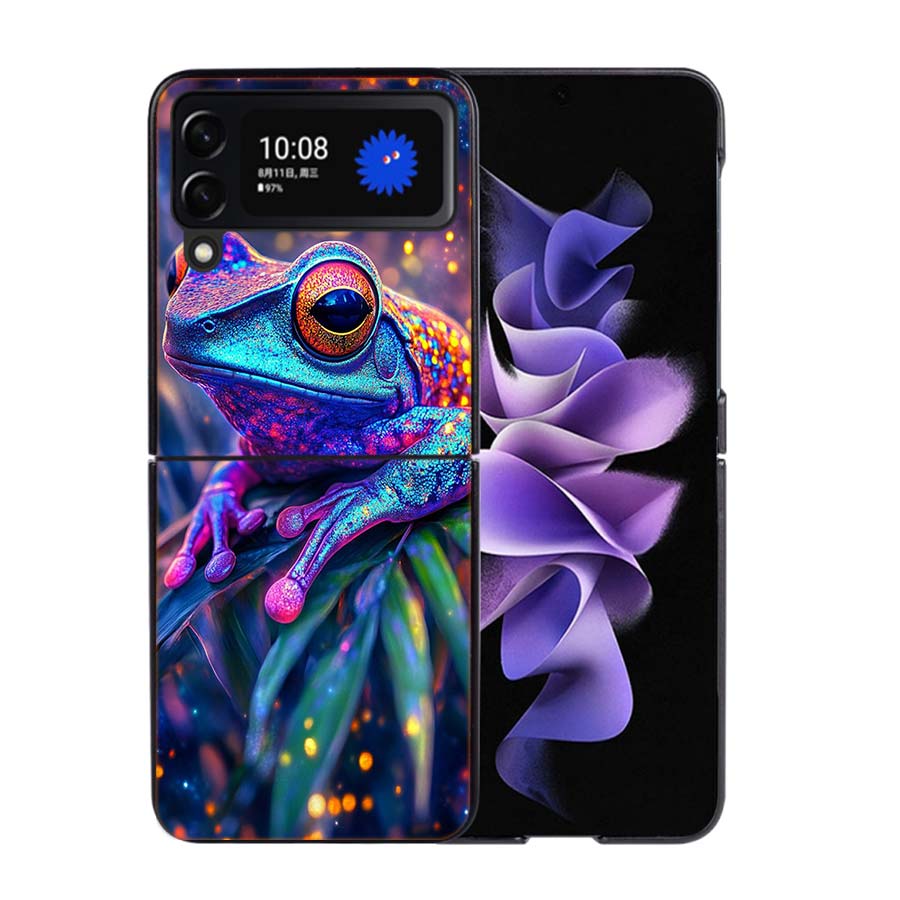 Why Are Frogs Important Phone Case For Samsung Z Flip 7 6 5G Galaxy Z Flip4 Z Flip5 Z Flip3 Coque Black Hard PC Shell Protective