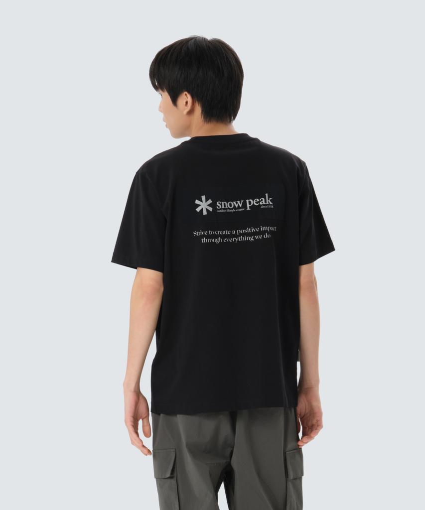 SNOWPEAK APPAREL Футболка с коротким рукавом Aerocool с тканой нашивкой (S26Mufts24) черный