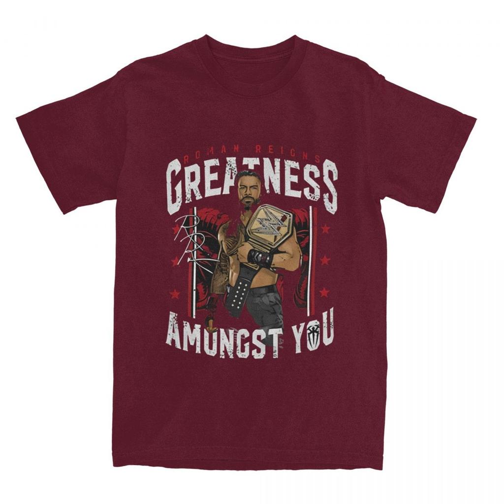 Винтажные футболки Roman Reigns Wrestling Winner для мужчин и женщин из хлопка с принтом