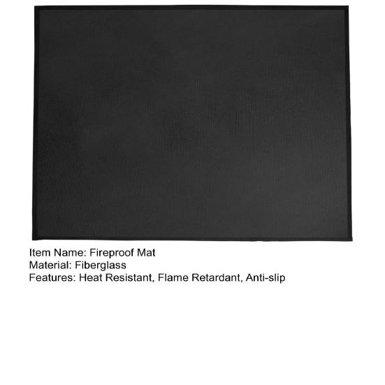 122/152/182x100CM BBQ Grill Fireproof Mat Heat Resistant Flame Retardant Anti-slip Deck Patio