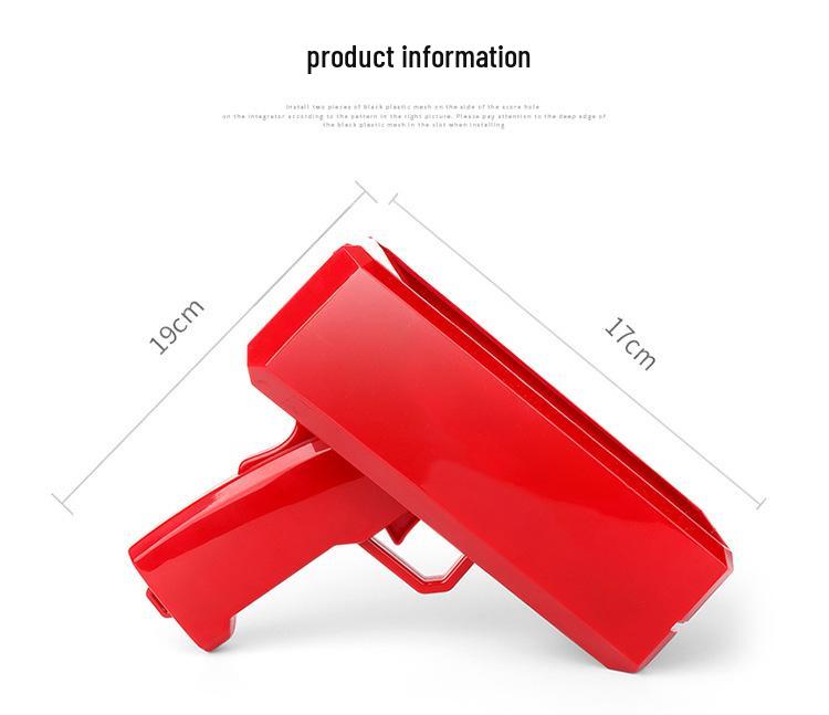 Кросс-бордерная денежная пушка с электроприводом и индивидуальным логотипом: Игрушечный реквизит "Банкнота с плевком доллара"