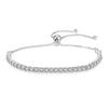 Women's Adjustable Zircon Crystal Bracelet with Alloy Rhinestones