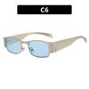 Small frame square metal sunglasses new light luxury sunglasses women anti ultraviolet Internet celebrity sunglasses