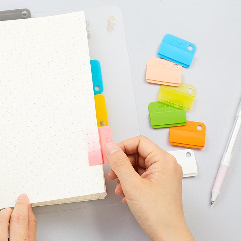 6pcs/lot Cute Paper Clips Kawaii Stationery Notebook Index Holder Journals Planner Clips Bookmarks for Book School Supplies