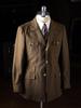 Ruishen Spring/Autumn Men's Retro Linen Blend Suit Collar Jacket