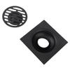Odor Proof Shower Drain Black Sewer Drain Easy Installation Ground Drainer  Outdoor