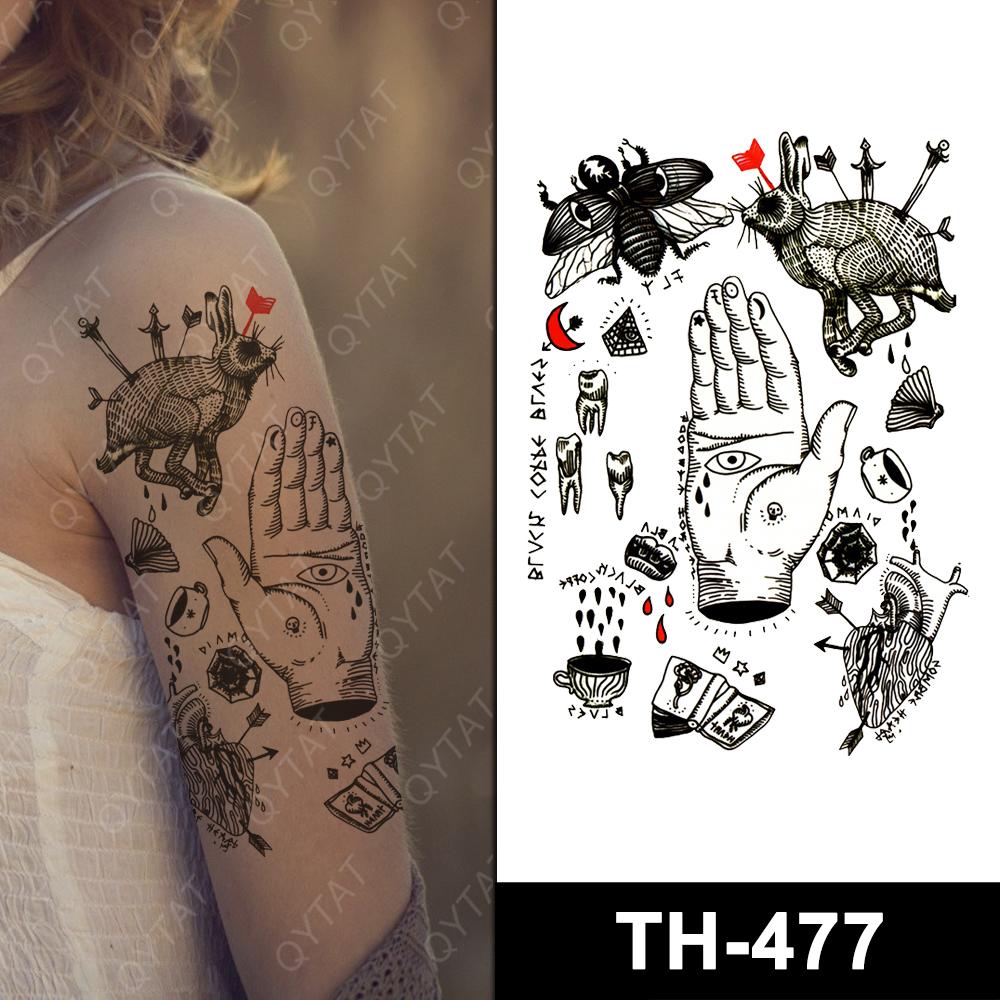 Qianyu Tattoo Supplies Party Set Waterproof Sexy Body Fake Tattoo Sticker
