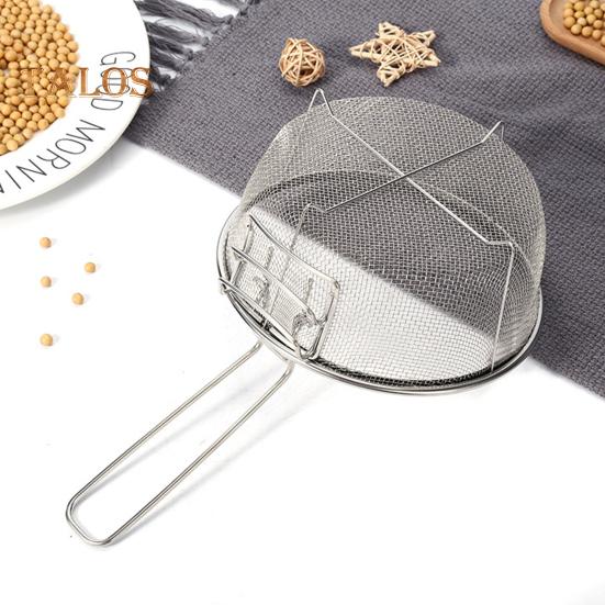 Корзина для жарки из нержавеющей стали с ручкой, кухонная круглая корзина для жарки для картофеля фри, луковые кольца, жареная курица