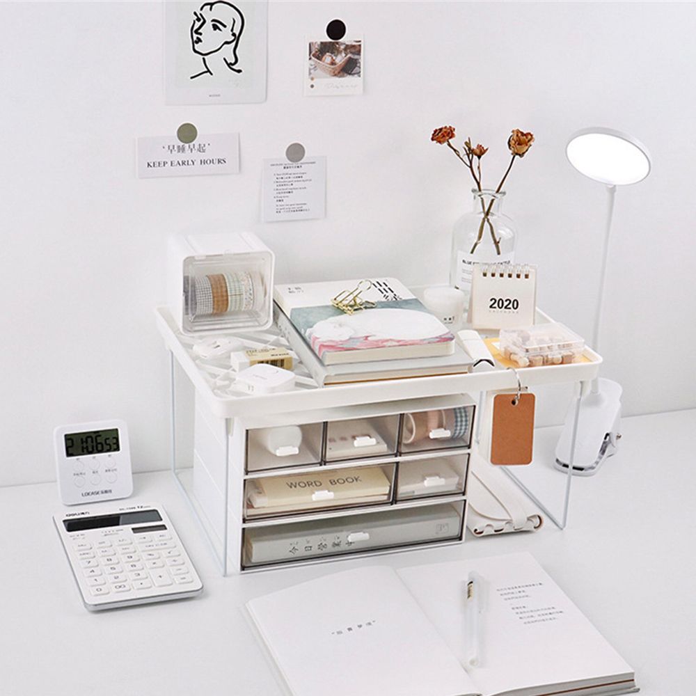 Kitchen Multifunctional Space Saving Shelf Makeup Organizer Desktop Storage Holder Storage Rack