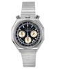Tsuno Bull Head Chronograph Stainless Steel Black Dial Quartz AN3700-54E Men's Watch
