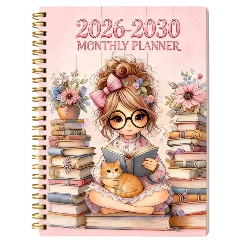 Thick Paper 2026-2030 Planning Notebook Wear-resistant To-do List Notebook Book-Lover