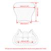 Fit For Suzuki GSXR 600 750 1000 K1 K2 2000 2001 2002 Motorcycle Front Rider Driver Seat Cushion