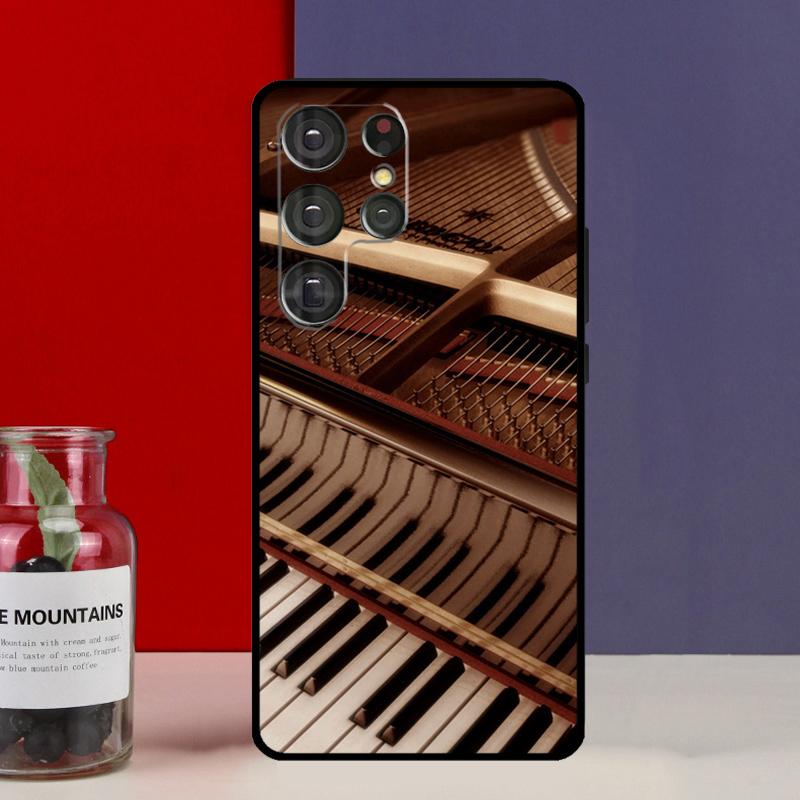 Клавиши пианино Дизайн клавиатуры Чехол-футляр Для Samsung Galaxy S25 Ultra S9 S10 S20 S21 FE S22 S23 Plus S24 Ultra Чехол для телефона