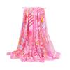 Summer Lady Fashion Printed Long Scarf Loose Colorful Beach Shawls Outdoor Travel Sun Protection Satin Silk Scarf
