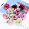 Artificial Flowers for Wedding Decoration Small Silk Roses Christmas Wreath Home Accessories Diy Candy Box Scrapbooking Craft