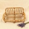 Аксессуары для позирования в студийной съемке 1 шт. Ручная работа Винтажная Бамбуковая Корзина-Стул Колыбелька для Новорожденного Мальчика Девочки Фотосессии Реквизит
