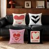 Text RRetro Hug Heart Text Cushion Cover Cushion Cover Set Pcs x x x Pillowcase Decorative Sofa Home Decor