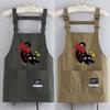 Adjustable Kitchen Apron Cartoon Cooking Smock Cute Catering Work Clothes  for Home Kitchen