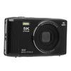 5K Retro Digital Camera 72MP 16X Zoom AF 2.8 Inch Screen WiFi Built in 32GB Memory Card UHD Camera for Travel Black 32GB