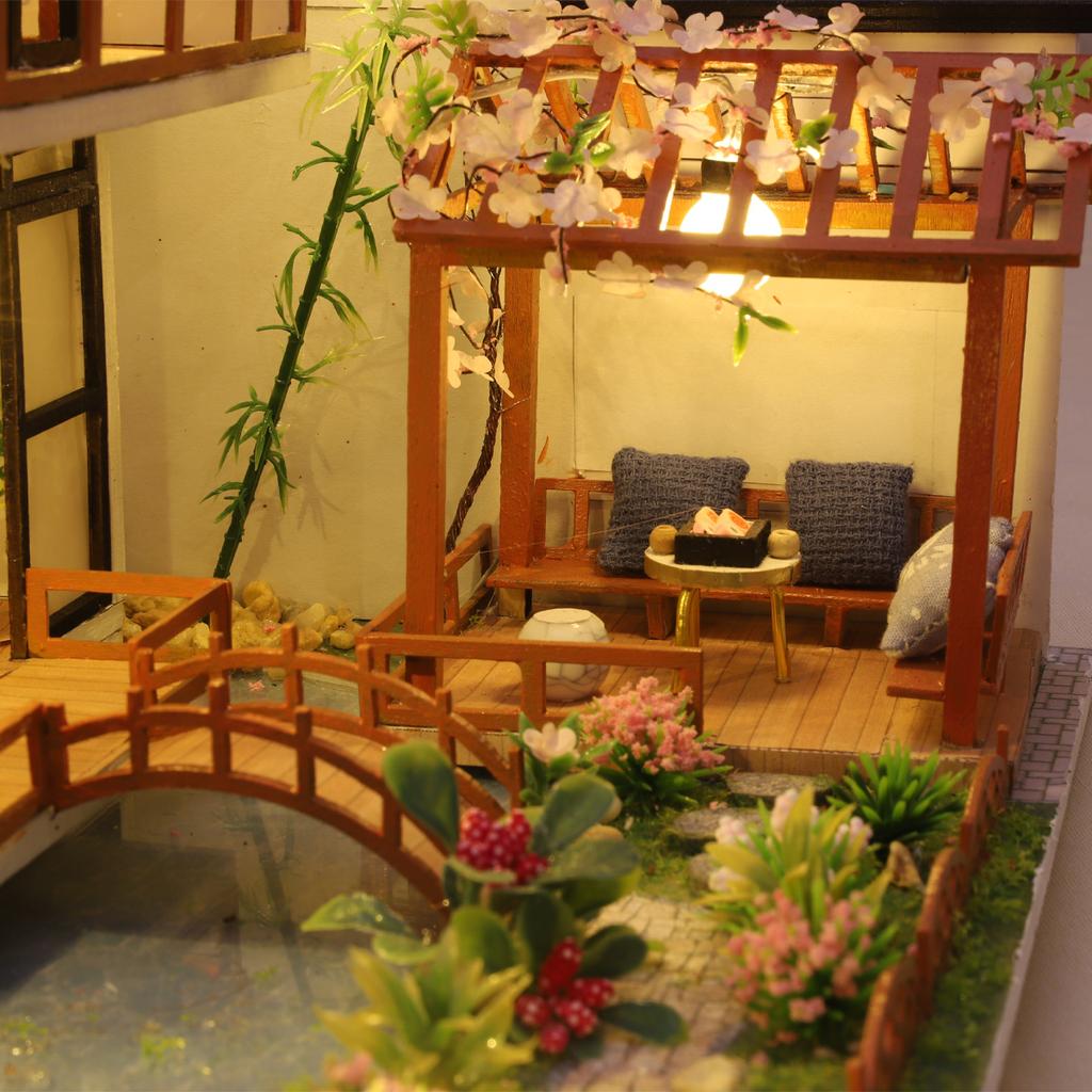 Модель здания кукольного дома 3D головоломка мини DIY комплект производство и сборка игрушек для комнаты украшение спальни с мебелью