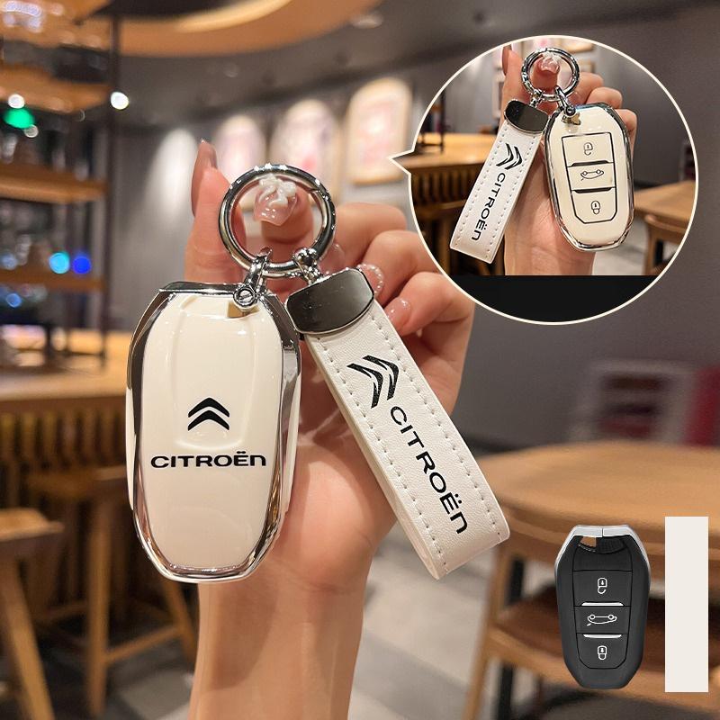 TPU Car Remote Remote Key Case Cover Protector Shell Fob For Citroen C1 C2 C4 C6 C3-XR Picasso Grand DS3 DS5 Auto Accessories aje256